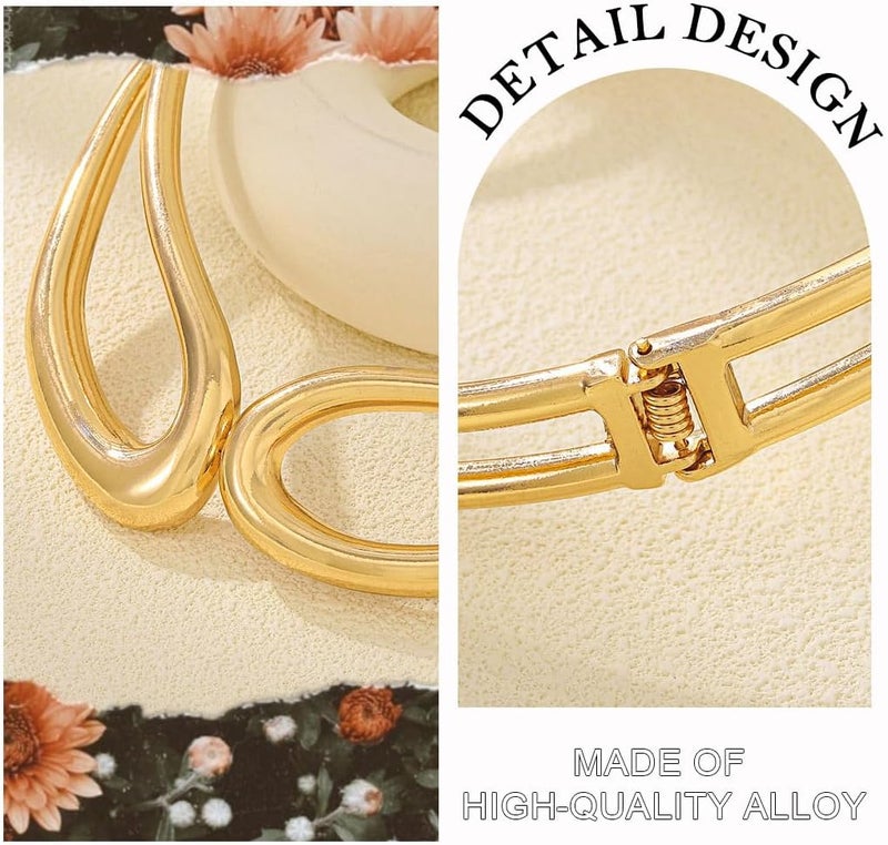 TWINKLEDE Chunky Gold Necklace Statement Choker Collar Necklaces for Women - Image 5